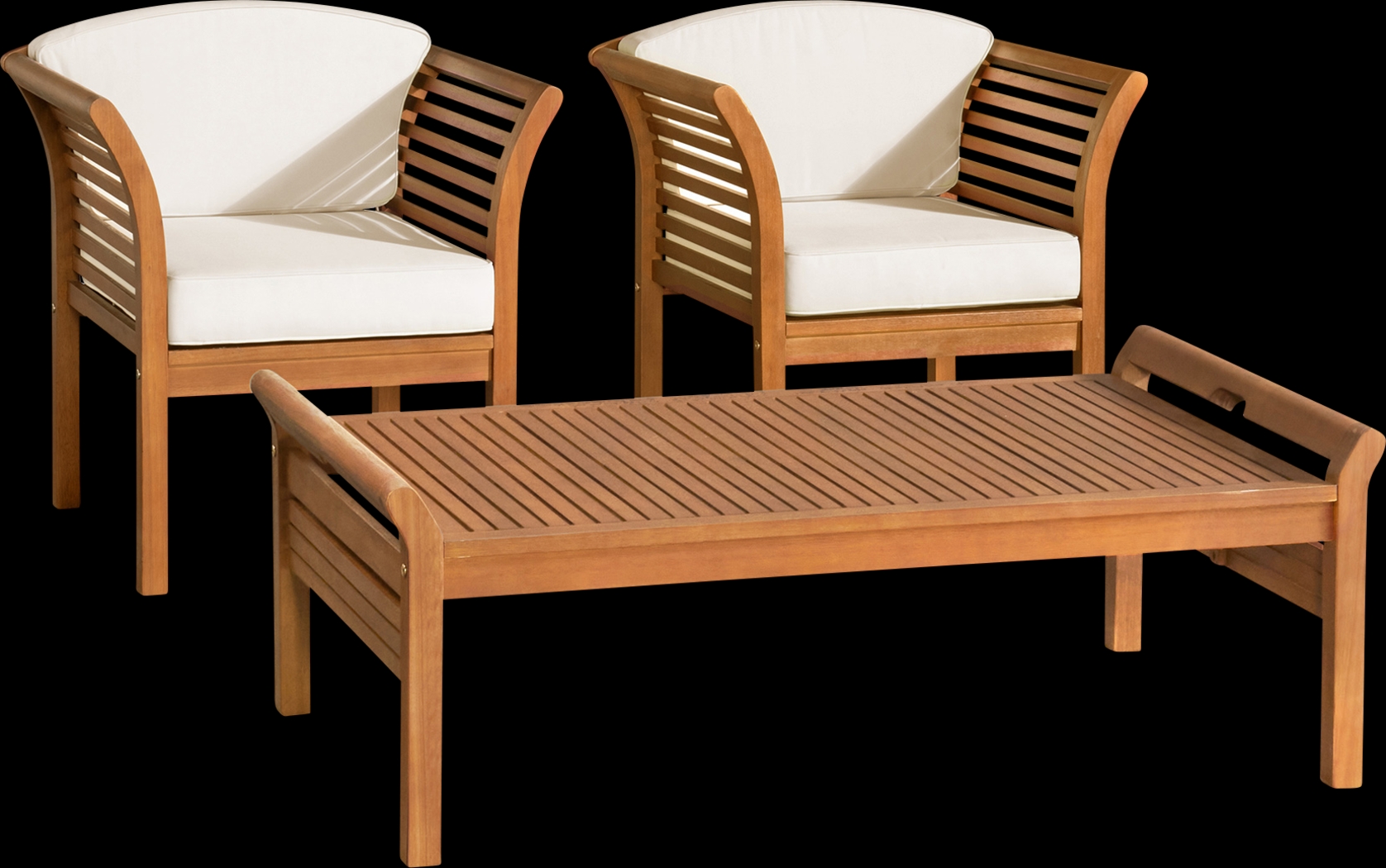 Outdoor Desilva Brown 3pc Seating Set - Thumbnail - Image 1