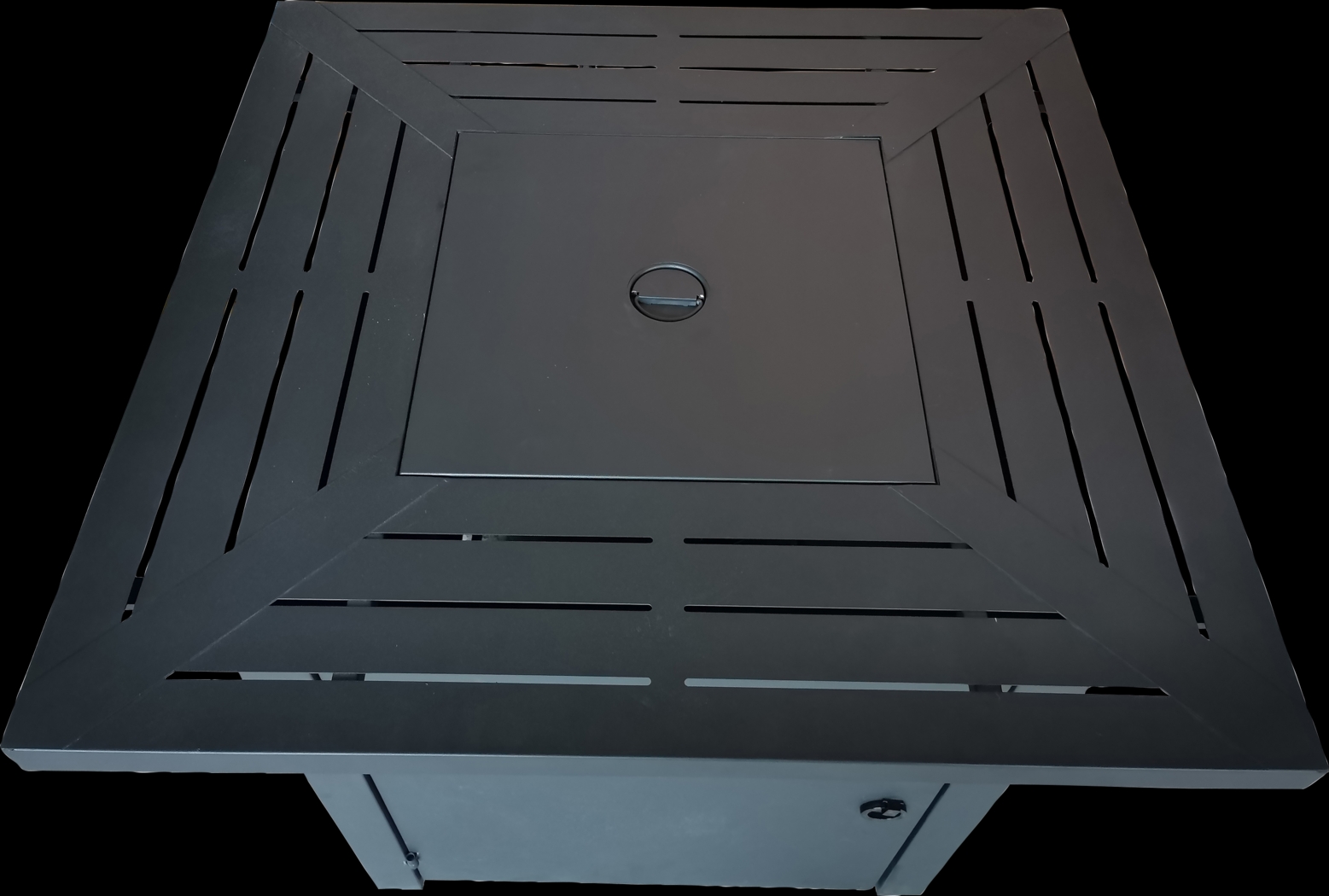 Outdoor Dighton Black Gas Fire Pit - Thumbnail - Image 12