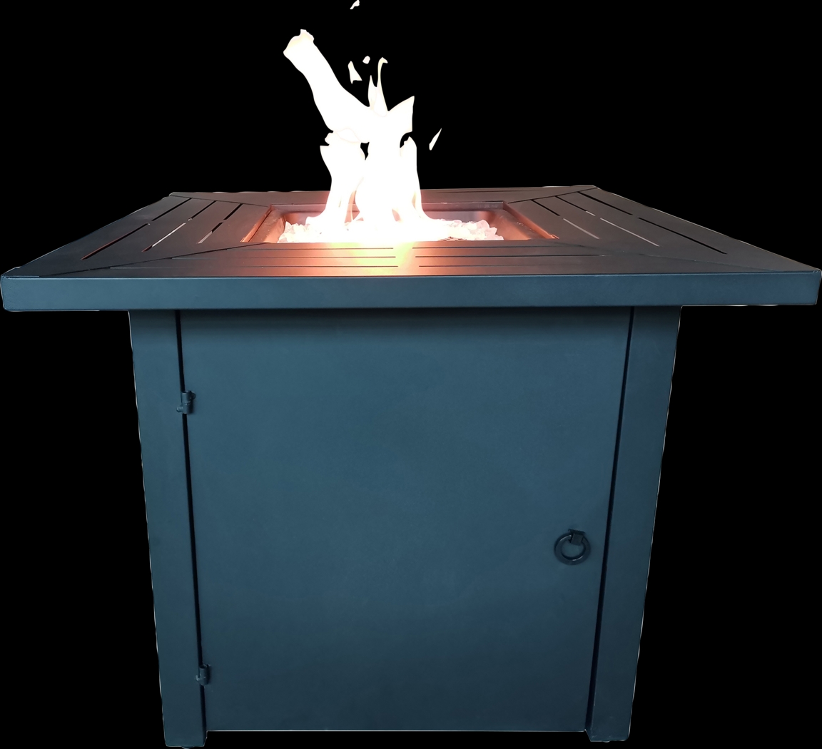 Outdoor Dighton Black Gas Fire Pit - Thumbnail - Image 17