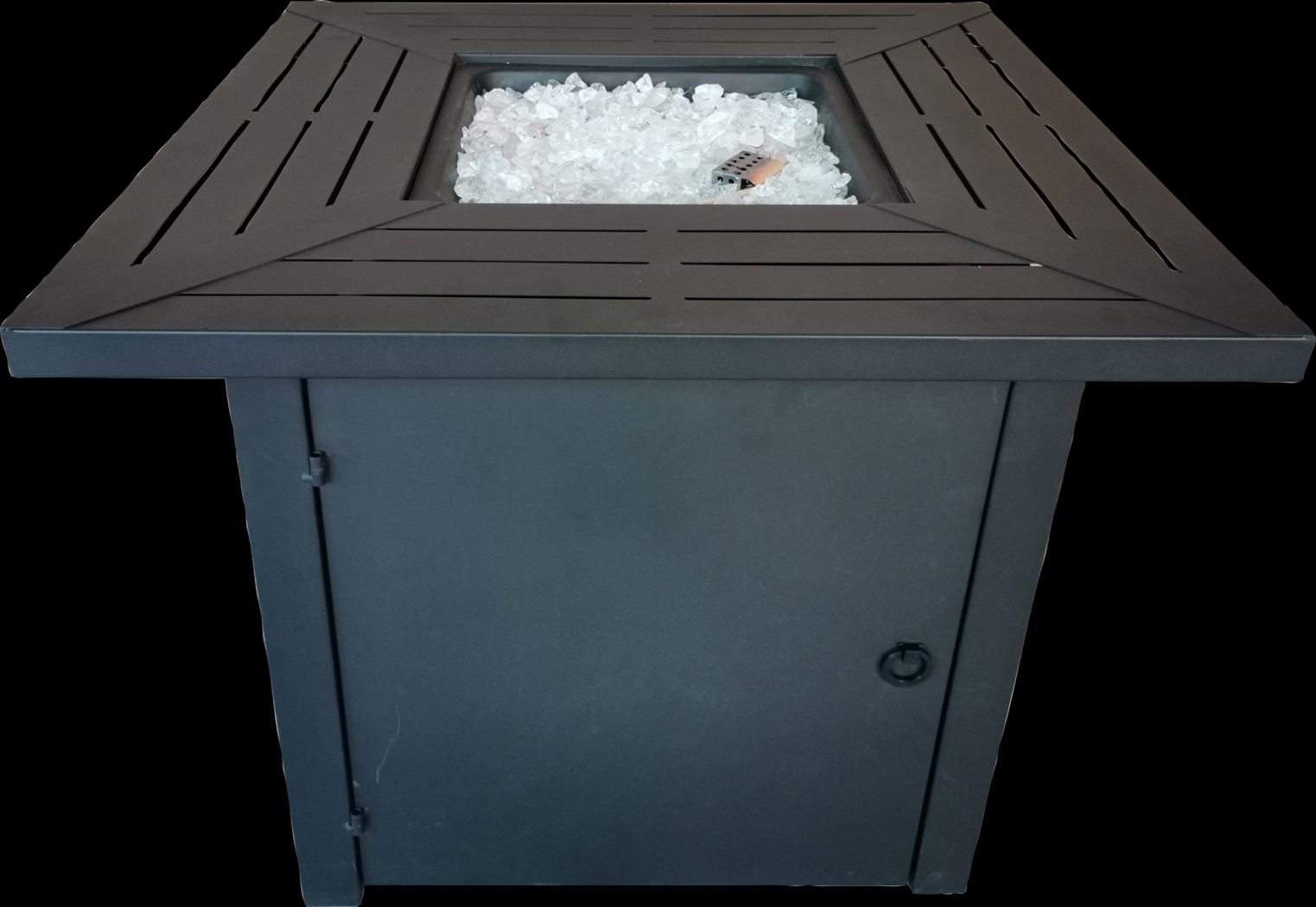 Outdoor Dighton Black Gas Fire Pit - Thumbnail - Image 10