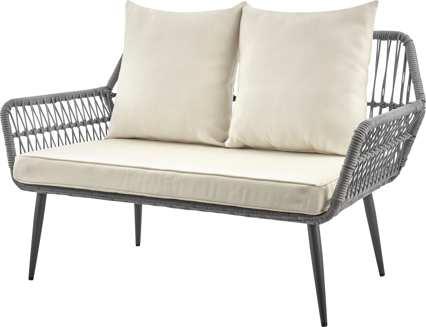 Outdoor Duffieldy Cream 4 Pc Conversation Set - Thumbnail - Image 7