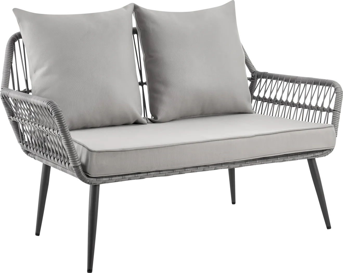 Outdoor Duffieldy Gray 4 Pc Conversation Set - Thumbnail - Image 15