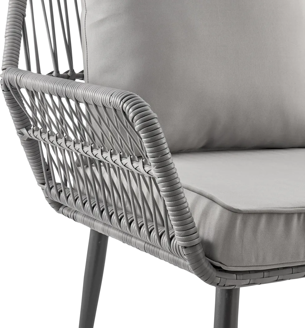 Outdoor Duffieldy Gray 4 Pc Conversation Set - Thumbnail - Image 7