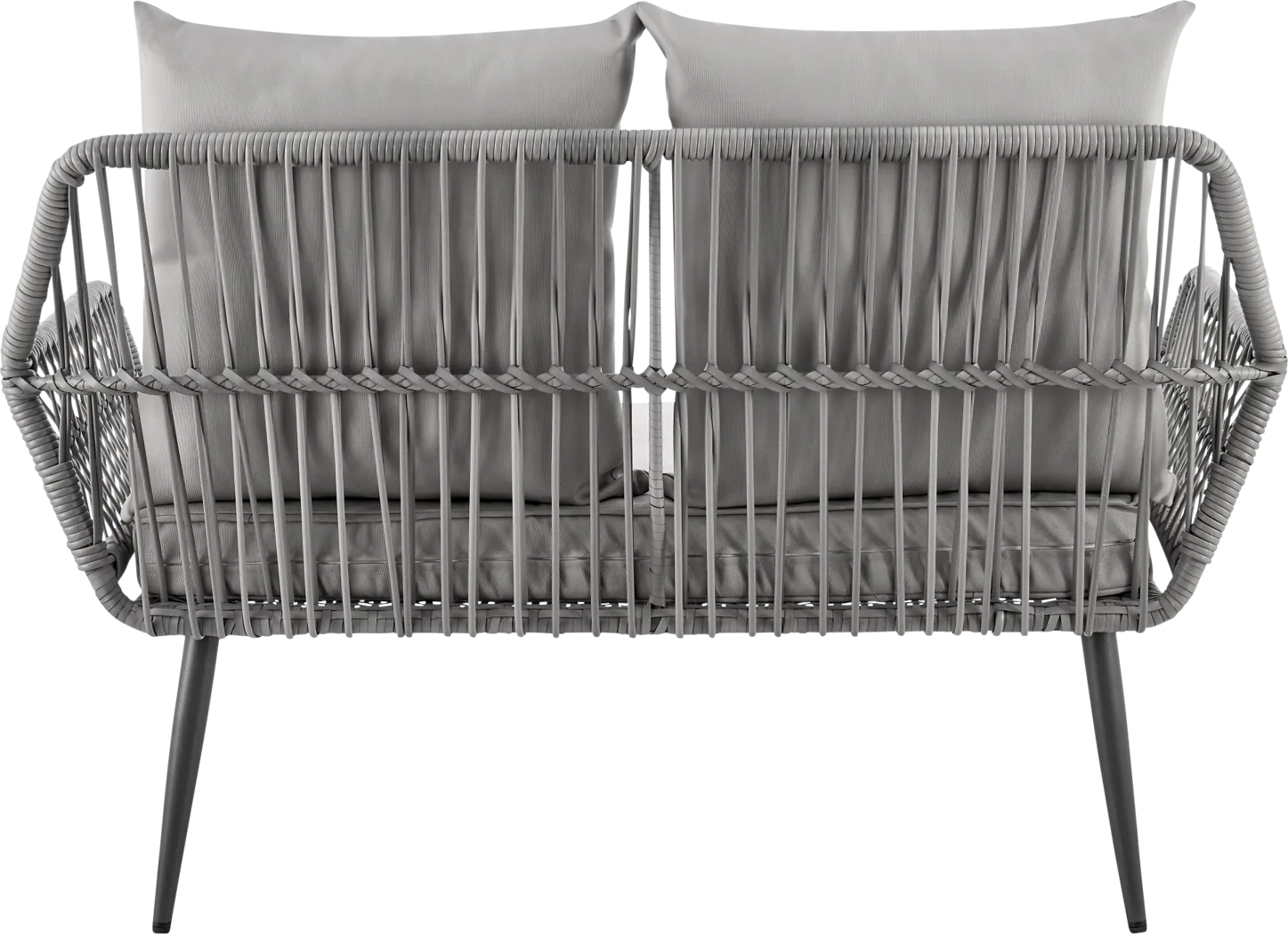 Outdoor Duffieldy Gray 4 Pc Conversation Set - Thumbnail - Image 9