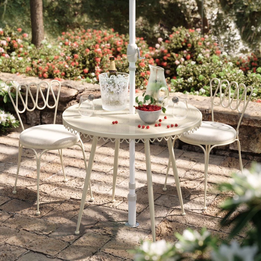 Outdoor Dynamoy Cream Dining Chair - Thumbnail - Image 2