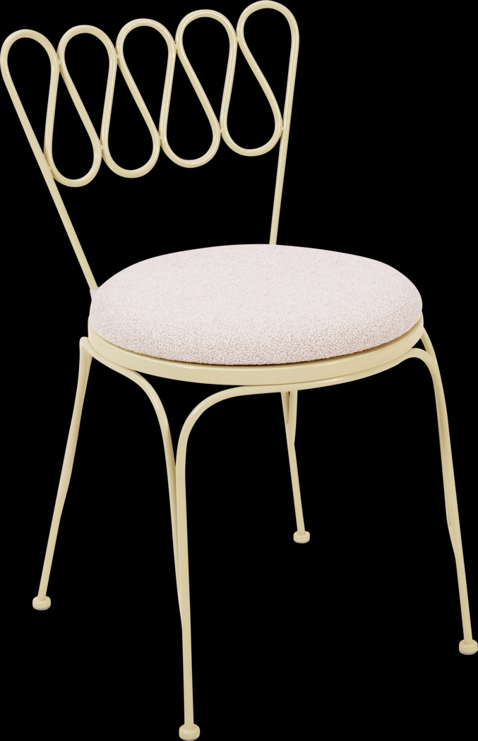 Outdoor Dynamoy Cream Dining Chair - Thumbnail - Image 1