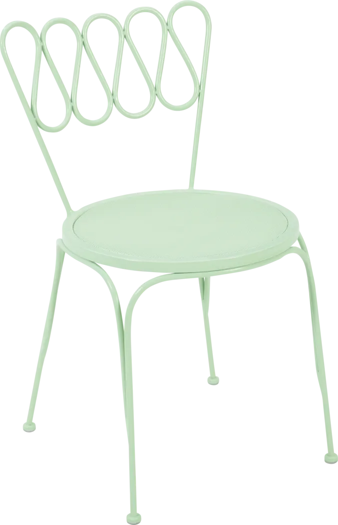 Outdoor Dynamoy Mint Green Side Chair - Thumbnail - Image 3