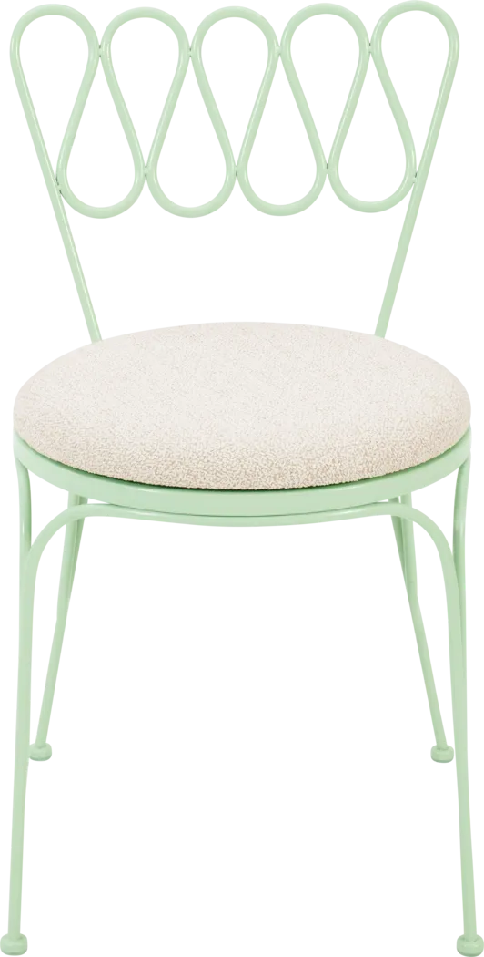 Outdoor Dynamoy Mint Green Side Chair - Thumbnail - Image 4