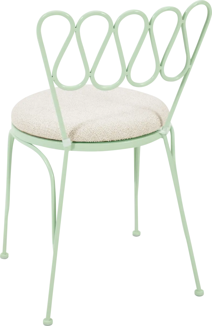 Outdoor Dynamoy Mint Green Side Chair - Thumbnail - Image 5