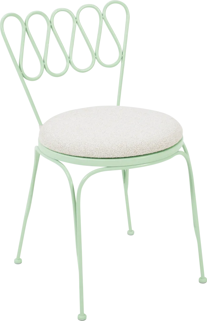 Outdoor Dynamoy Mint Green Side Chair - Thumbnail - Image 1