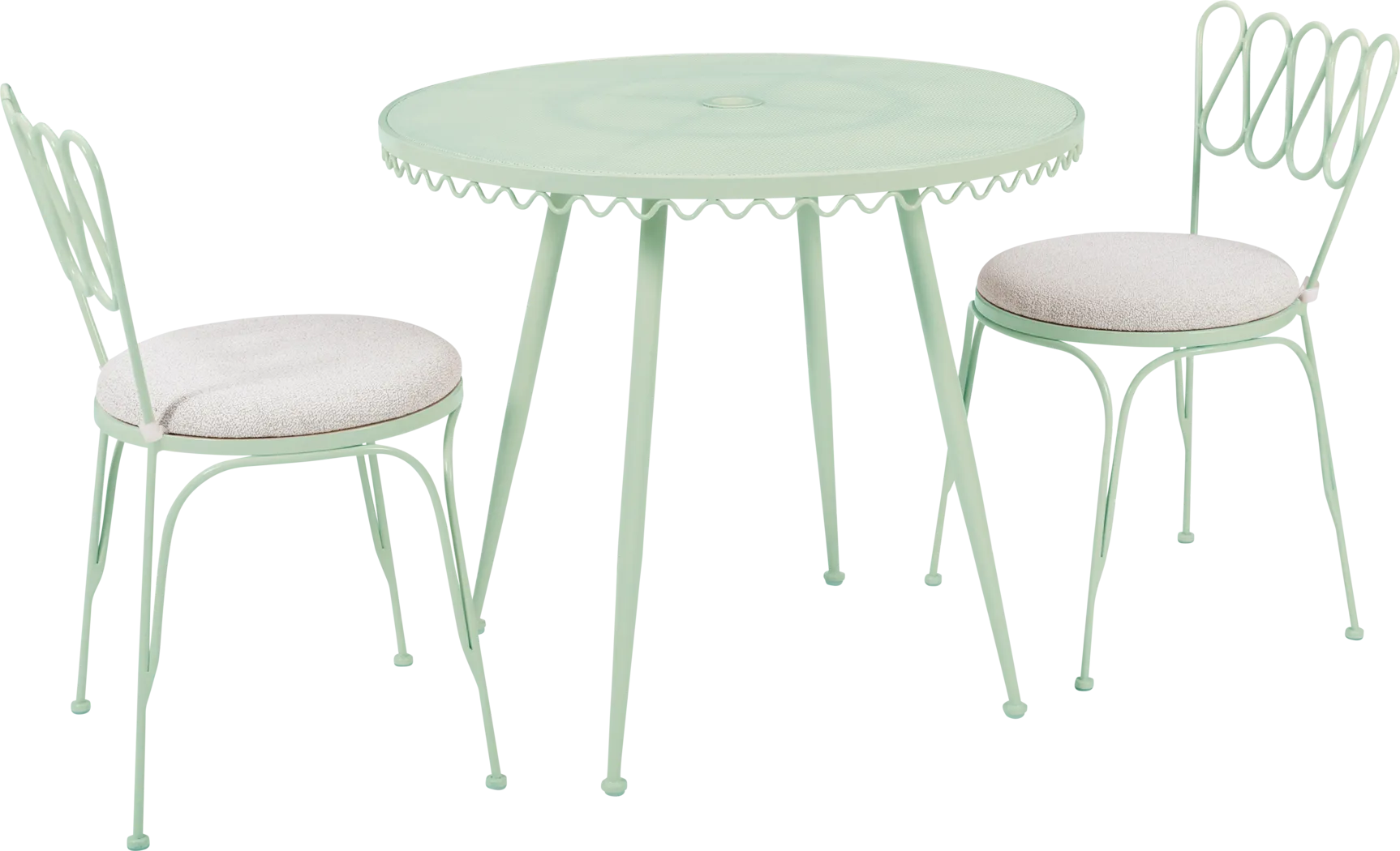 Outdoor Dynamoy Mint Green Dining Table - Thumbnail - Image 5
