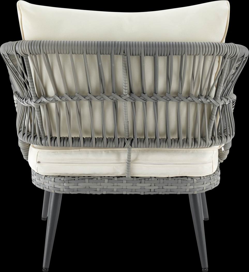 Outdoor Eashley Cream 4 Pc Conversation Set - Thumbnail - Image 14