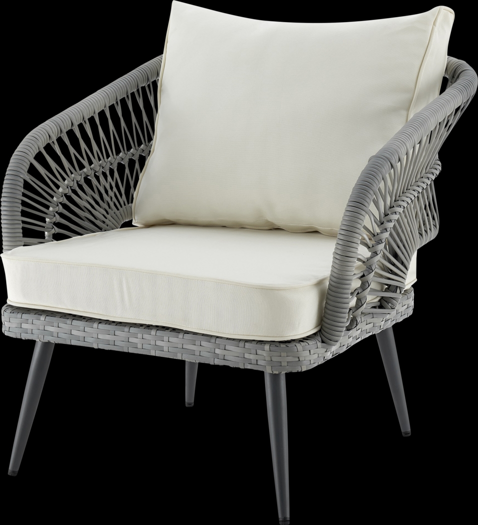 Outdoor Eashley Cream 4 Pc Conversation Set - Thumbnail - Image 12