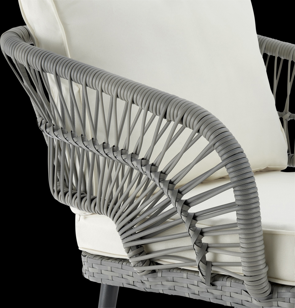 Outdoor Eashley Cream 4 Pc Conversation Set - Thumbnail - Image 13