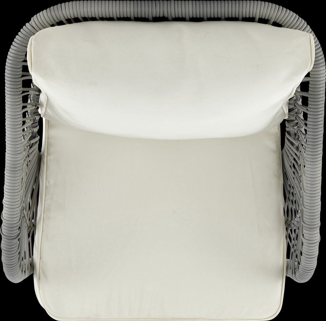 Outdoor Eashley Cream 4 Pc Conversation Set - Thumbnail - Image 14