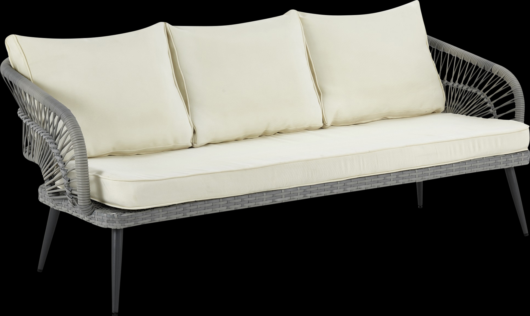 Outdoor Eashley Cream 4 Pc Conversation Set - Thumbnail - Image 4