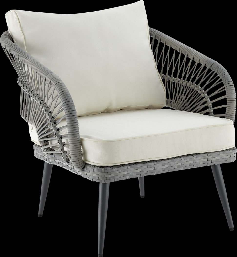 Outdoor Eashley Cream 4 Pc Conversation Set - Thumbnail - Image 5