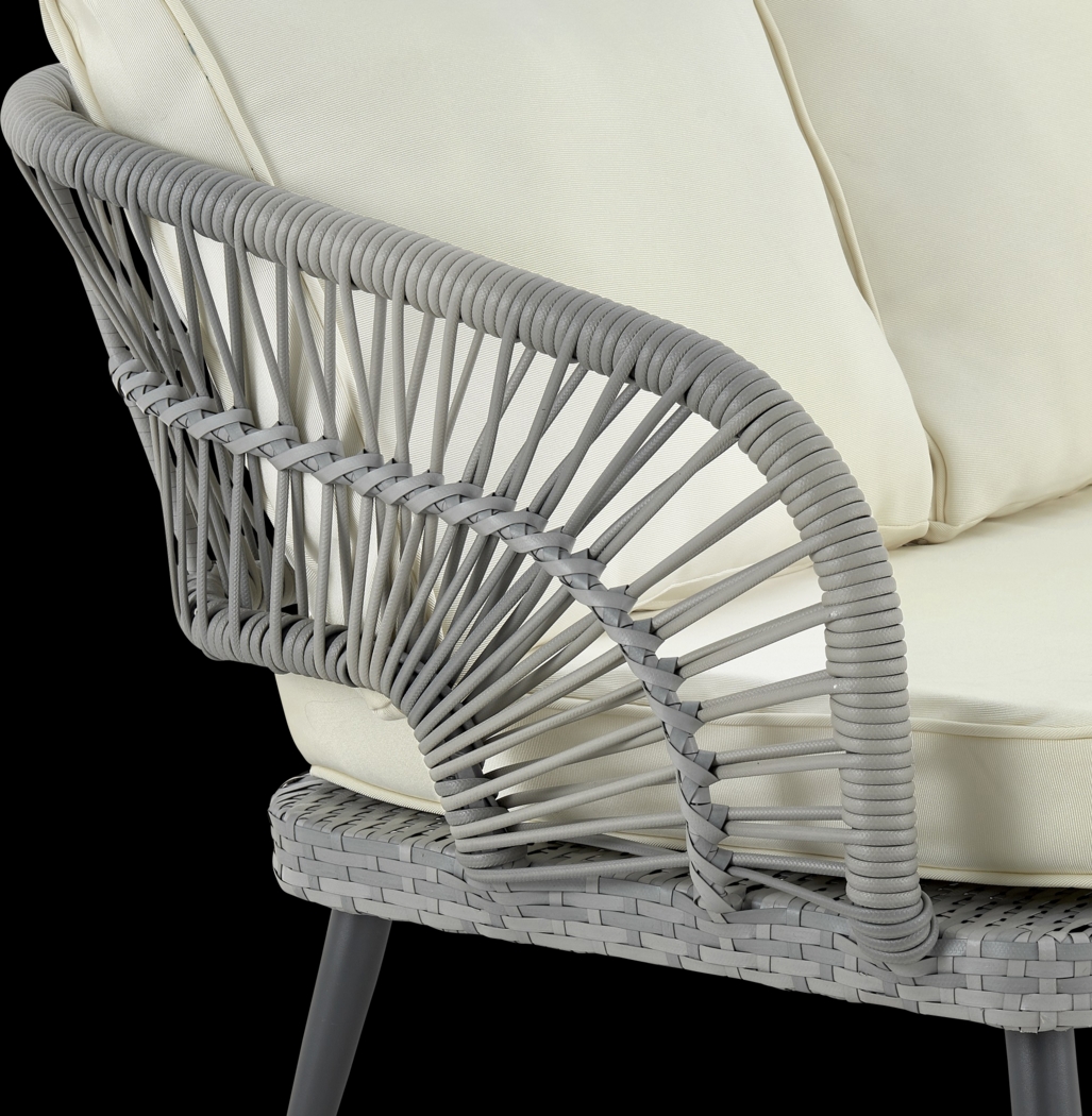 Outdoor Eashley Cream 4 Pc Conversation Set - Thumbnail - Image 8