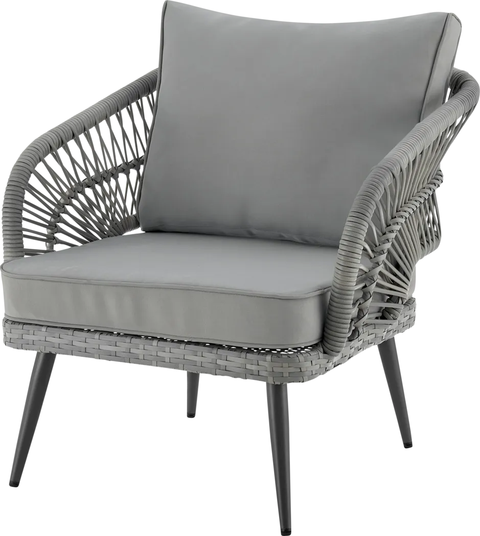 Outdoor Eashley Gray 4 Pc Conversation Set - Thumbnail - Image 13