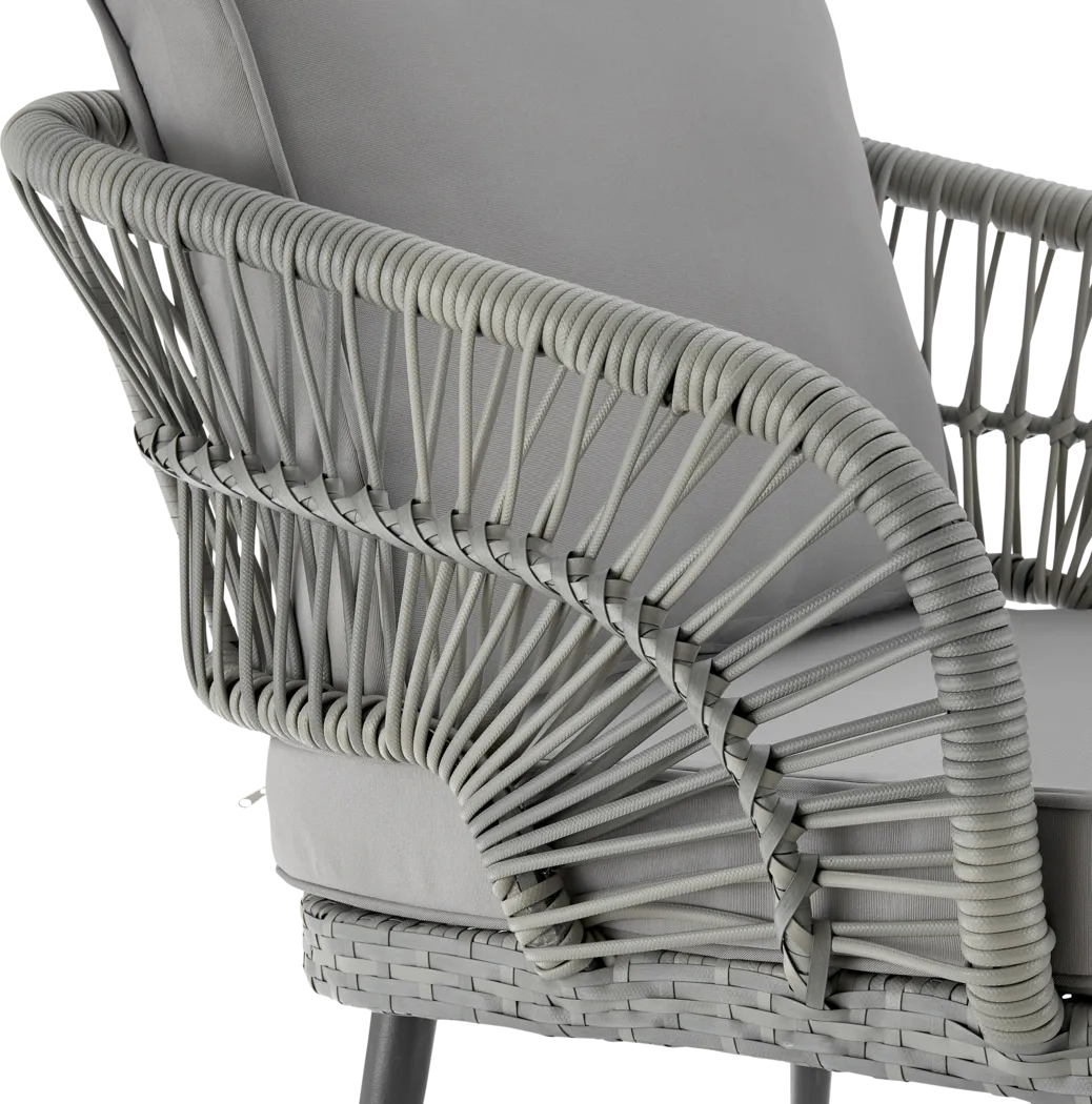 Outdoor Eashley Gray 4 Pc Conversation Set - Thumbnail - Image 14