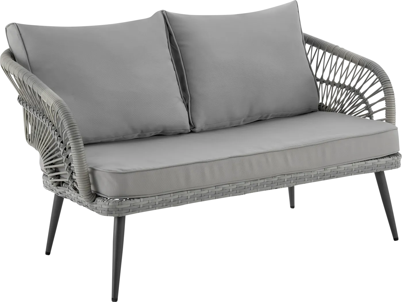 Outdoor Eashley Gray 4 Pc Conversation Set - Thumbnail - Image 6