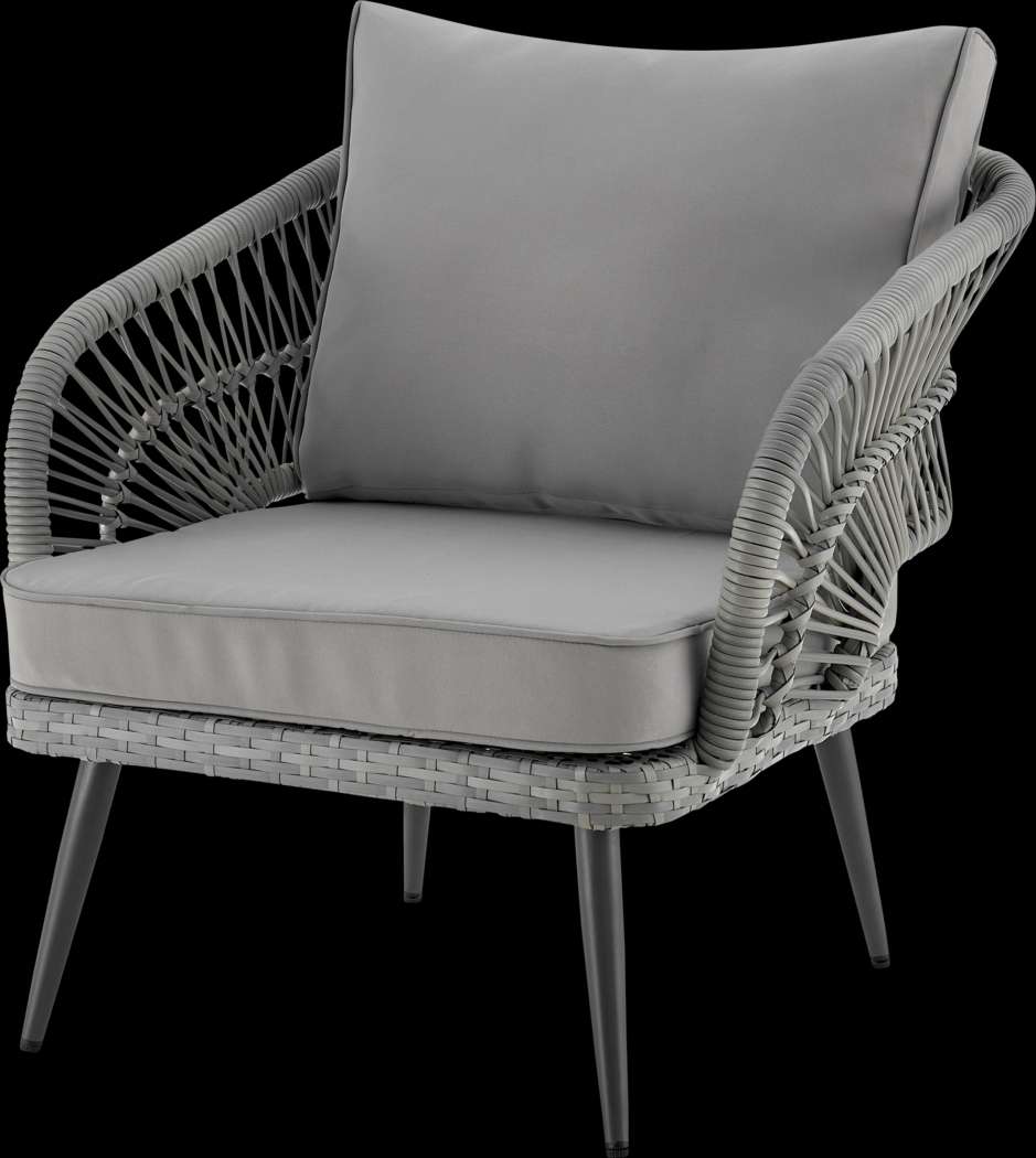 Outdoor Eashley Gray 4 Pc Conversation Set - Thumbnail - Image 11