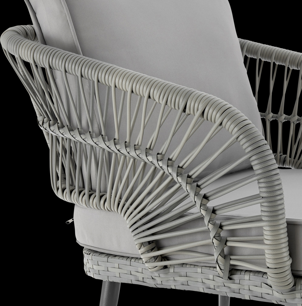 Outdoor Eashley Gray 4 Pc Conversation Set - Thumbnail - Image 12