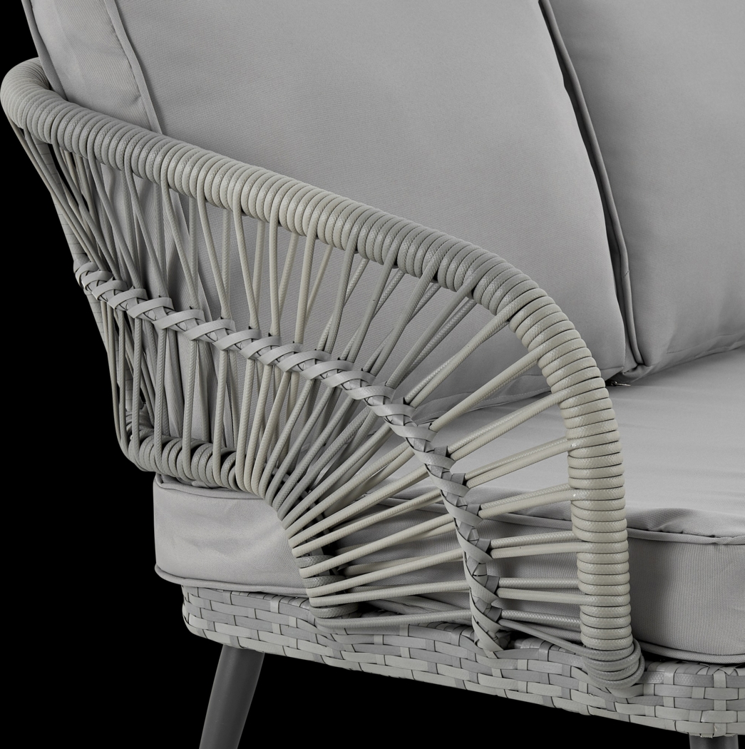 Outdoor Eashley Gray 4 Pc Conversation Set - Thumbnail - Image 7