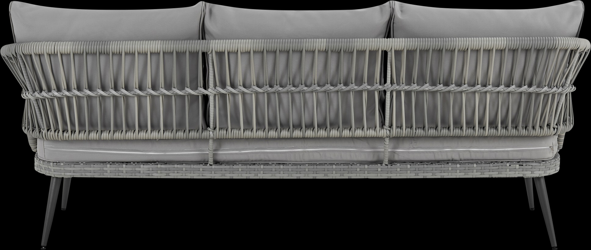 Outdoor Eashley Gray 4 Pc Conversation Set - Thumbnail - Image 9