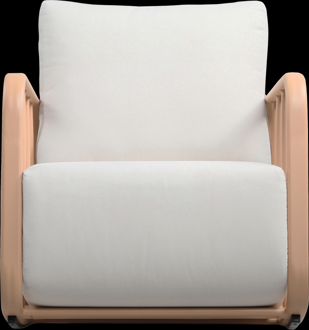 Outdoor Ebinwood Beige Rocking Chair - Thumbnail - Image 3