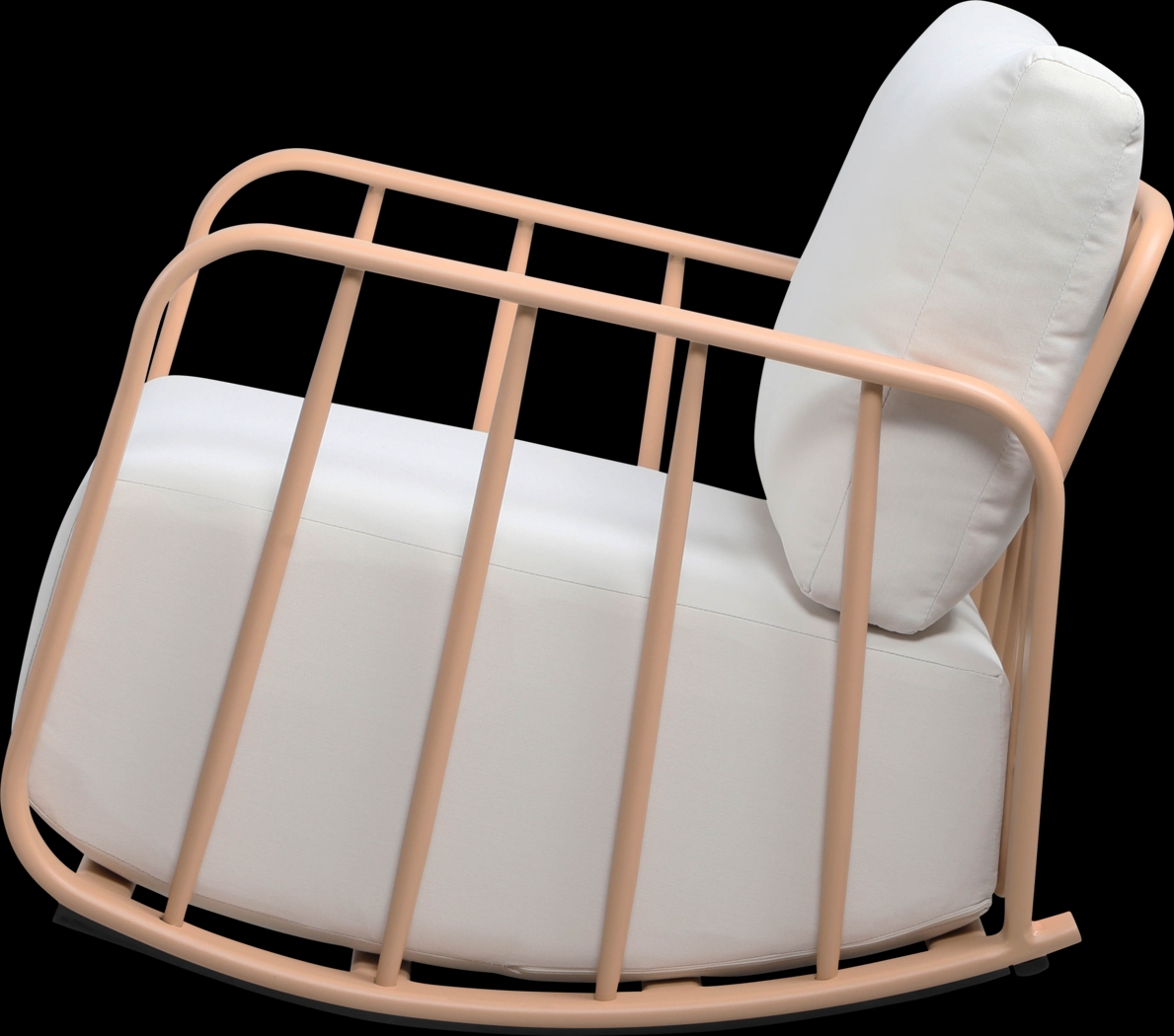 Outdoor Ebinwood Beige Rocking Chair - Thumbnail - Image 4