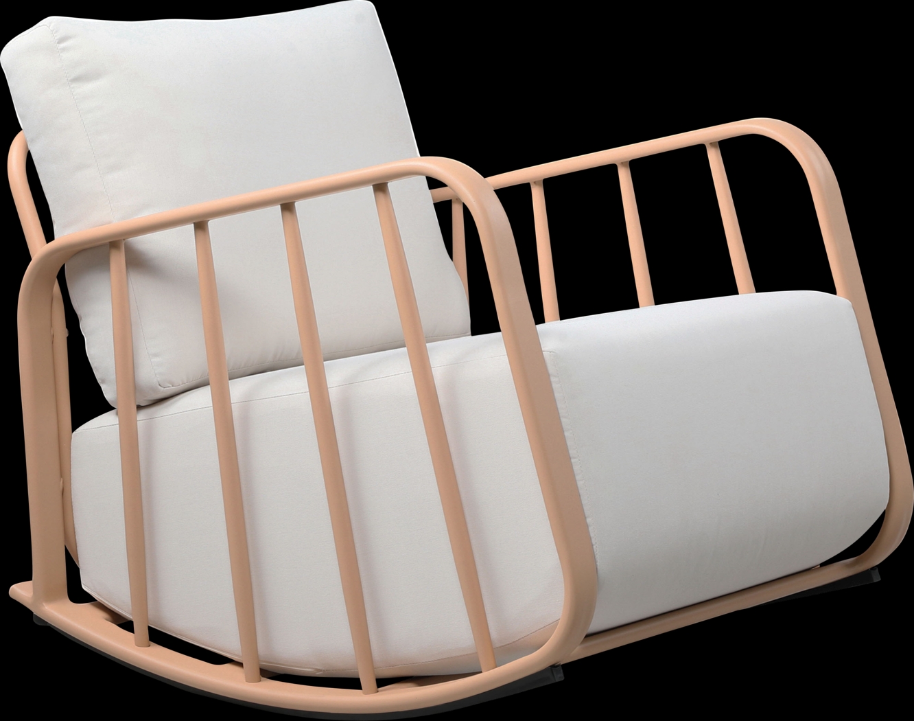 Outdoor Ebinwood Beige Rocking Chair - Thumbnail - Image 1