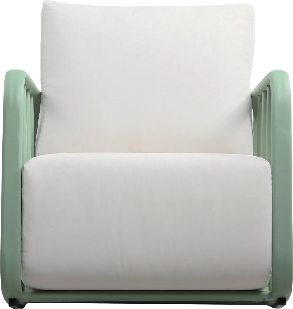 Outdoor Ebinwood Green Rocking Chair - Thumbnail - Image 3