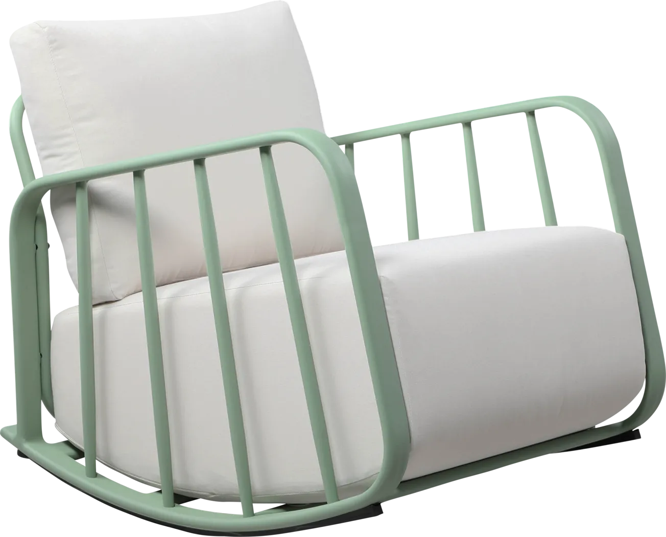 Outdoor Ebinwood Green Rocking Chair - Thumbnail - Image 1