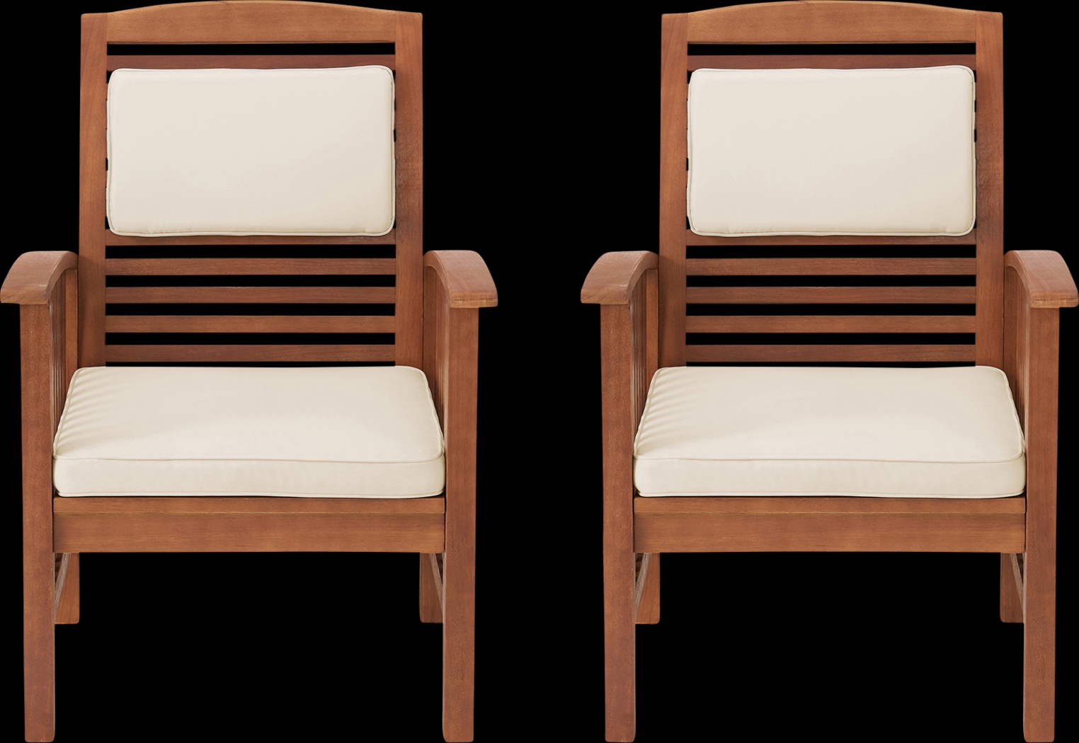 Outdoor Eladar Brown Chair Set of 2 - Thumbnail - Image 1