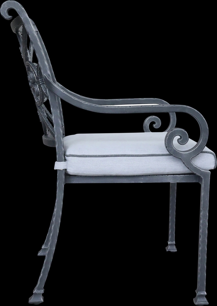 Outdoor Elisaria Light Blue Chair, Set of 2 - Thumbnail - Image 3