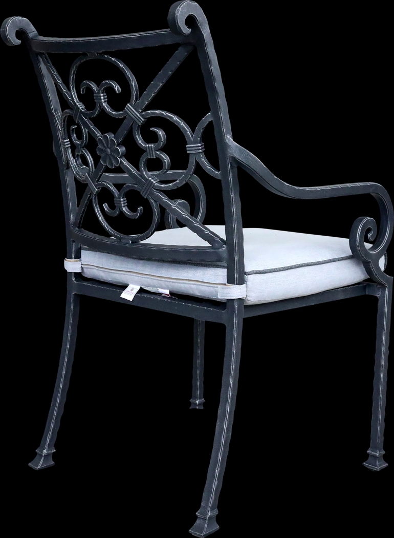 Outdoor Elisaria Light Blue Chair, Set of 2 - Thumbnail - Image 4