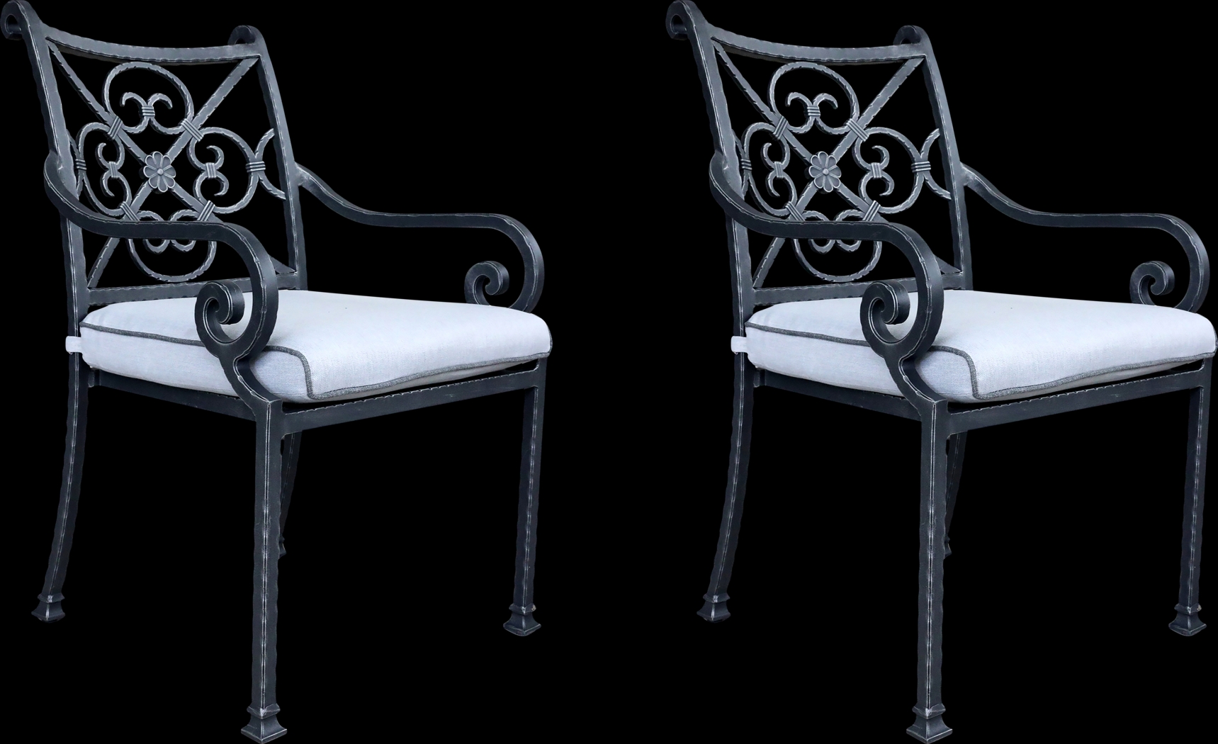 Outdoor Elisaria Light Blue Chair, Set of 2 - Thumbnail - Image 1