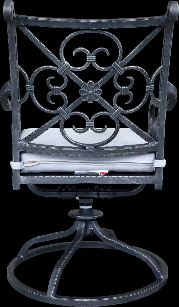 Outdoor Elisaria Light Blue Swivel Rocker, Set of 2 - Thumbnail - Image 2