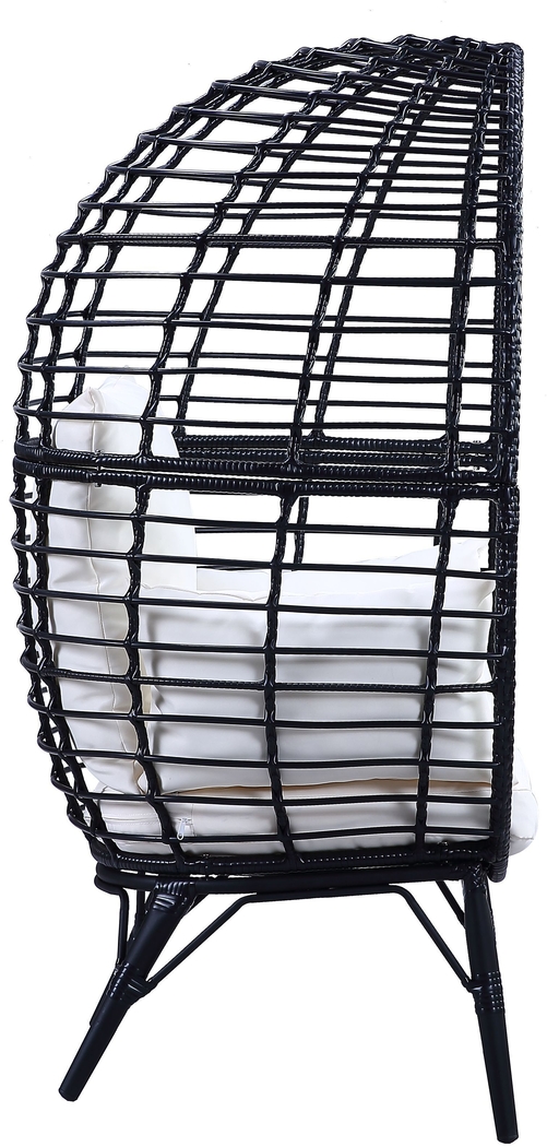Outdoor Elonanor Black Egg Chair - Thumbnail - Image 4