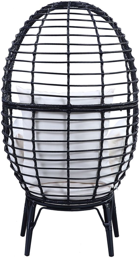 Outdoor Elonanor Black Egg Chair - Thumbnail - Image 5