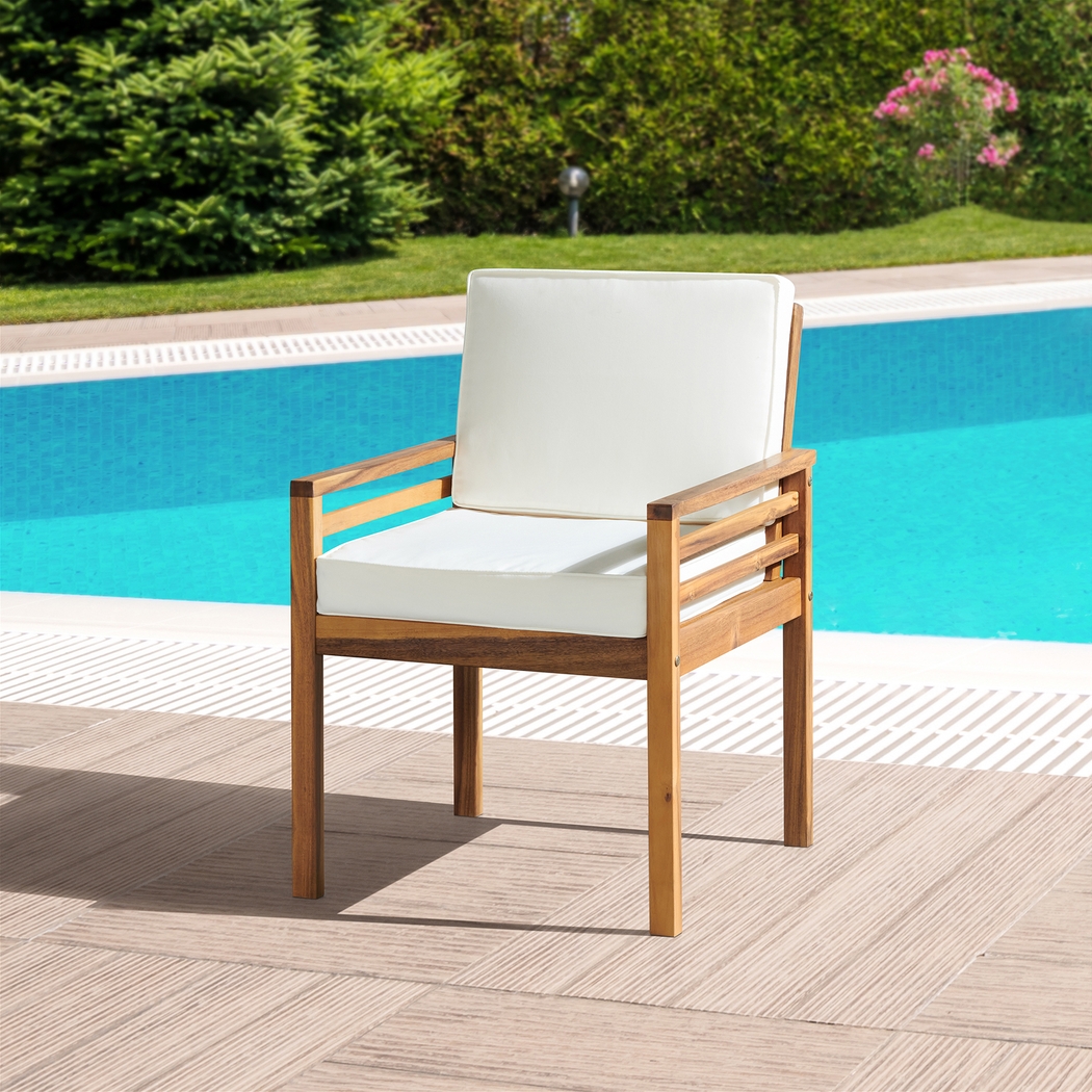 Outdoor Emeraud Brown Dining Chair - Thumbnail - Image 2