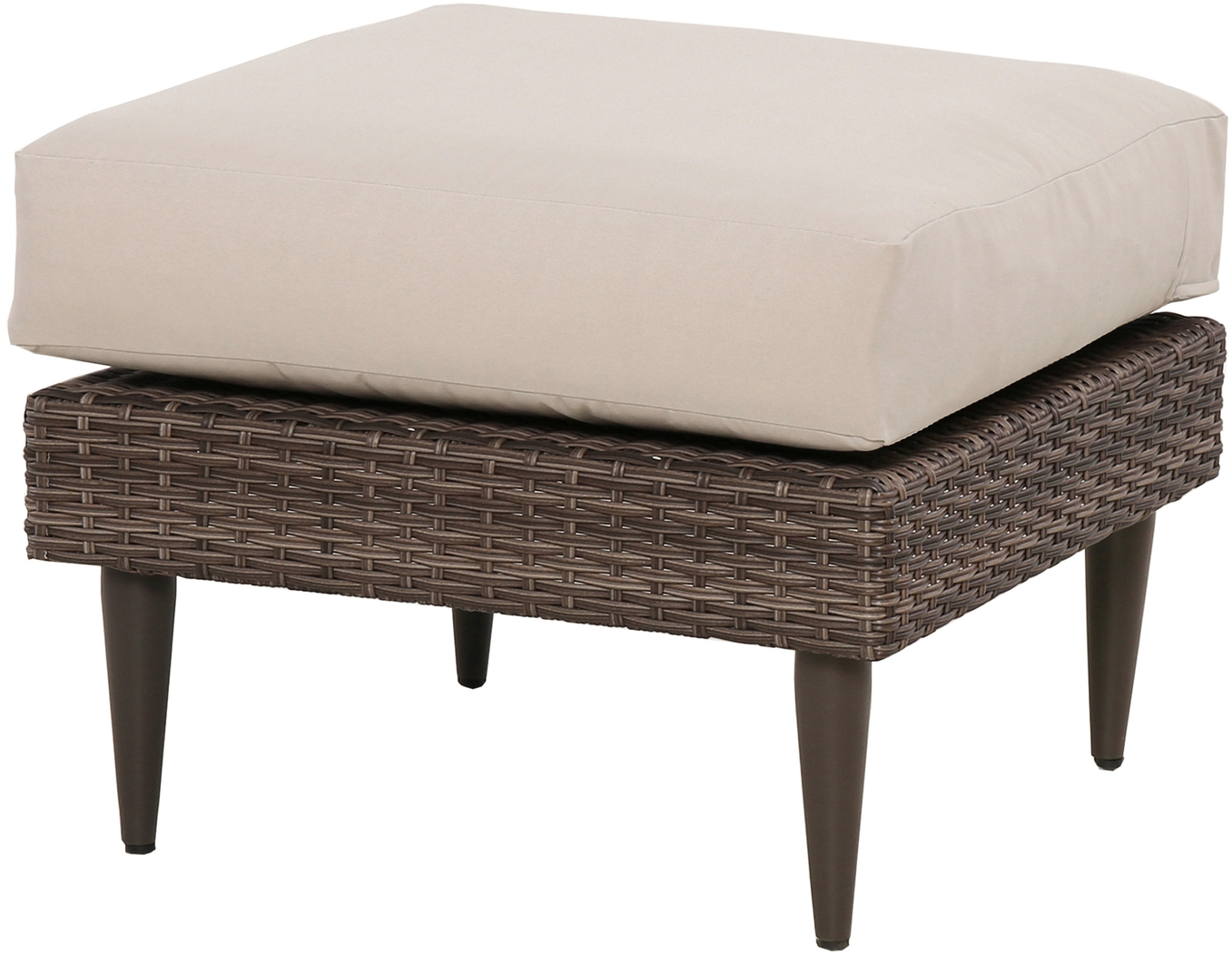 Outdoor Enelos Brown Ottoman - Thumbnail - Image 3