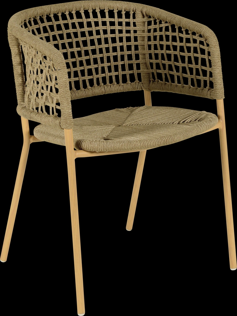 Outdoor Epting Brown Arm Chair - Thumbnail - Image 1