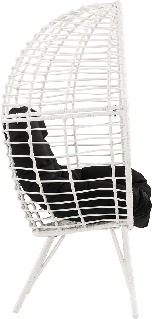 Outdoor Evanel White Egg Chair - Thumbnail - Image 5
