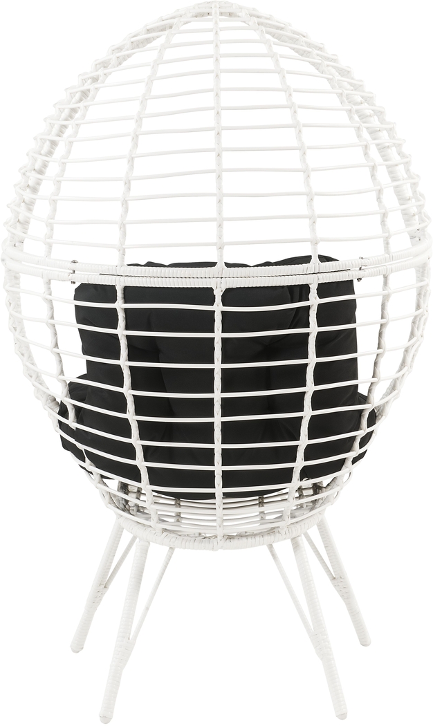 Outdoor Evanel White Egg Chair - Thumbnail - Image 6