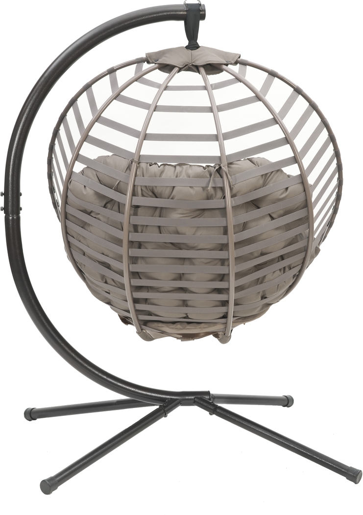 Outdoor Everell Beige Hanging Chair - Thumbnail - Image 4