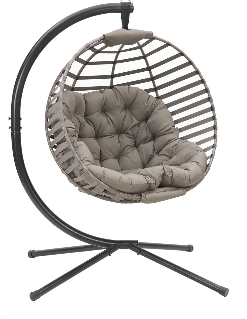 Outdoor Everell Beige Hanging Chair - Thumbnail - Image 5