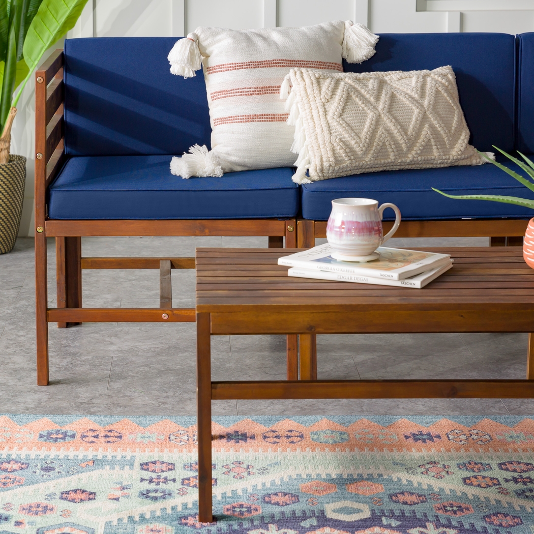 Outdoor Evernon II Navy 7 Piece Sectional Set - Thumbnail - Image 2