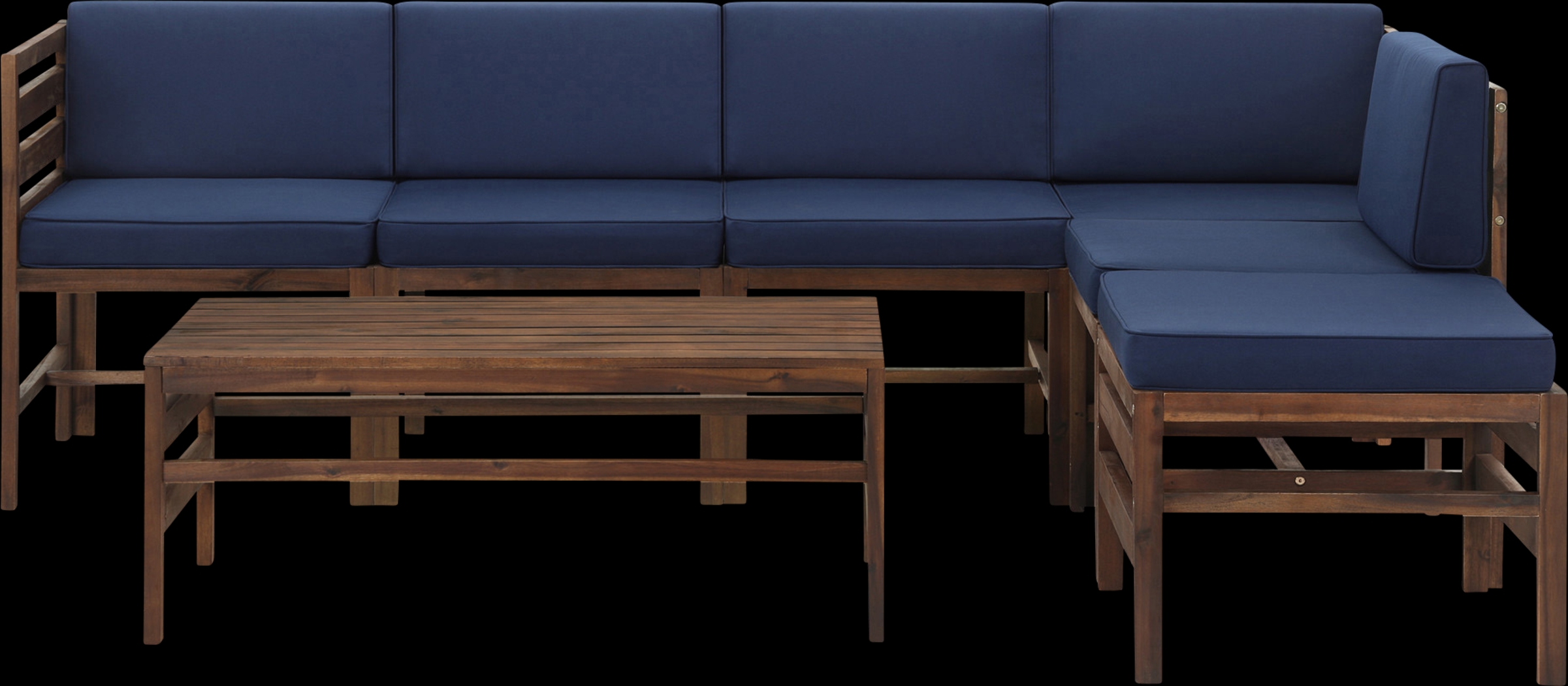 Outdoor Evernon II Navy 7 Piece Sectional Set - Thumbnail - Image 1